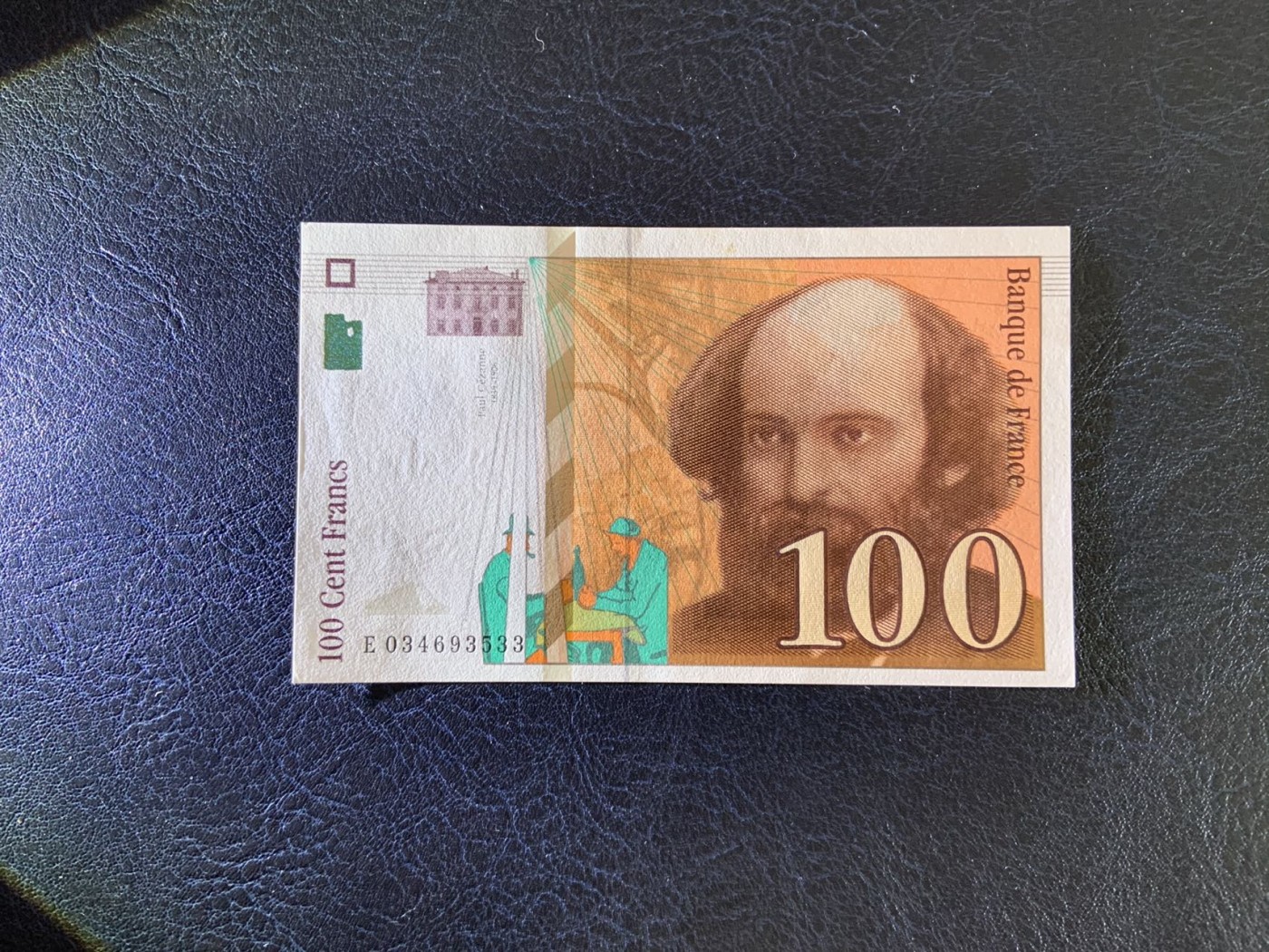 收藏联盟Quantum Auction 第298期拍卖  法国1997年100法郎 品相UNC 画家塞尚