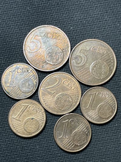 洪武诸明·稀奇钱币基地61场 - 1.2.5欧分七枚