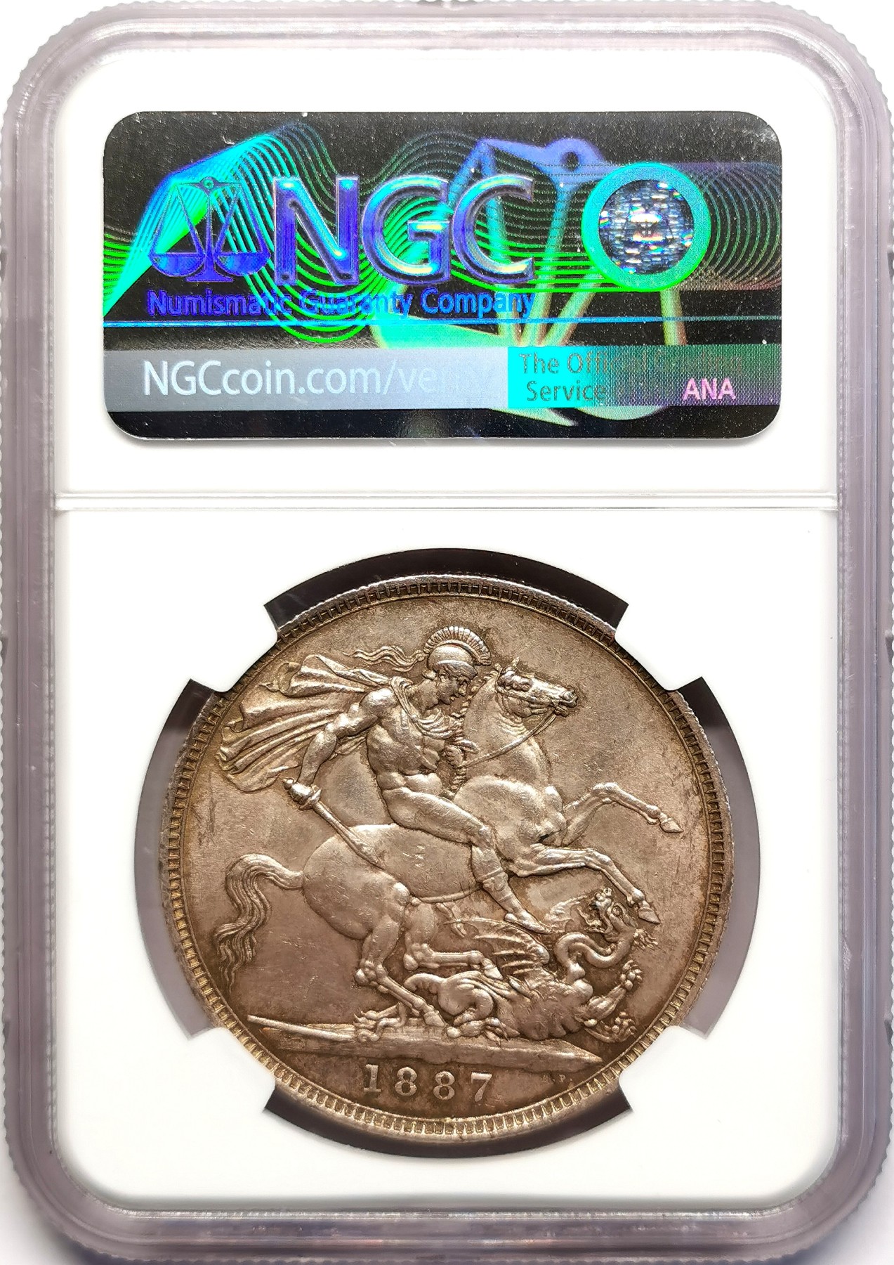 凡希社世界钱币微拍第二百五十一期 1887英国老维高冠马剑NGC-UNCD