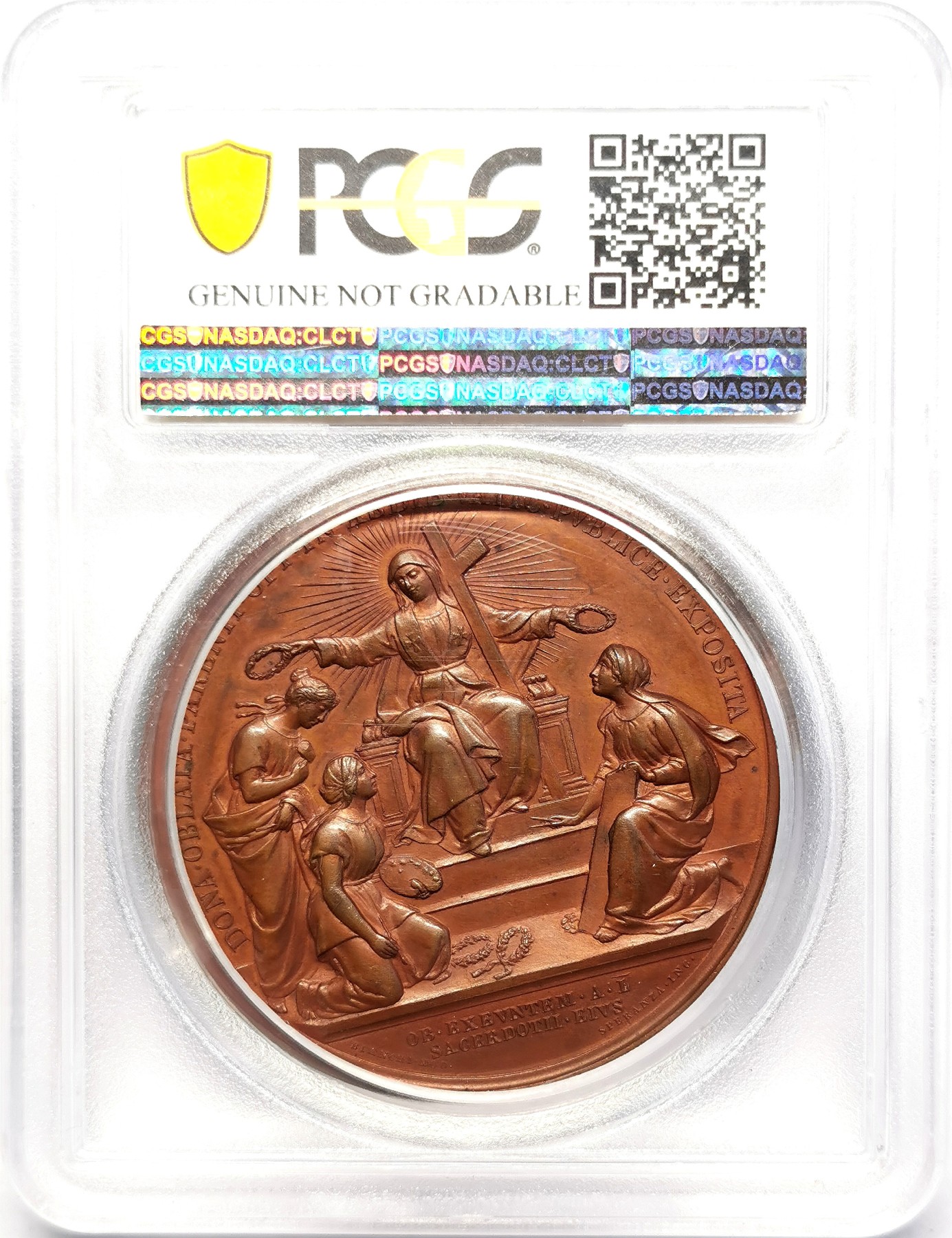 凡希社世界钱币微拍第二百五十一期 1887梵蒂冈里奥十三世纪念铜章PCGS-SPD