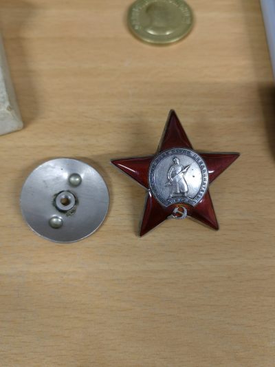 卡尔勋奖章第二期 - 苏联二战对日太平洋舰队中校红星，保障后勤获得，品相很好