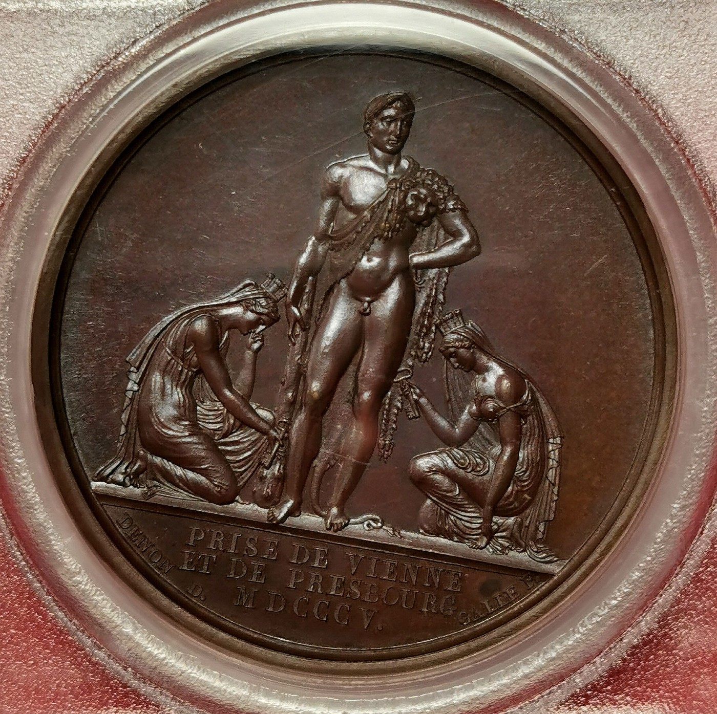 凡希社世界钱币微拍第二百五十一期 荐！1805法国拿破仑攻陷维也纳与普雷斯堡纪念铜章PCGS-SP66铜色优美顶级品！