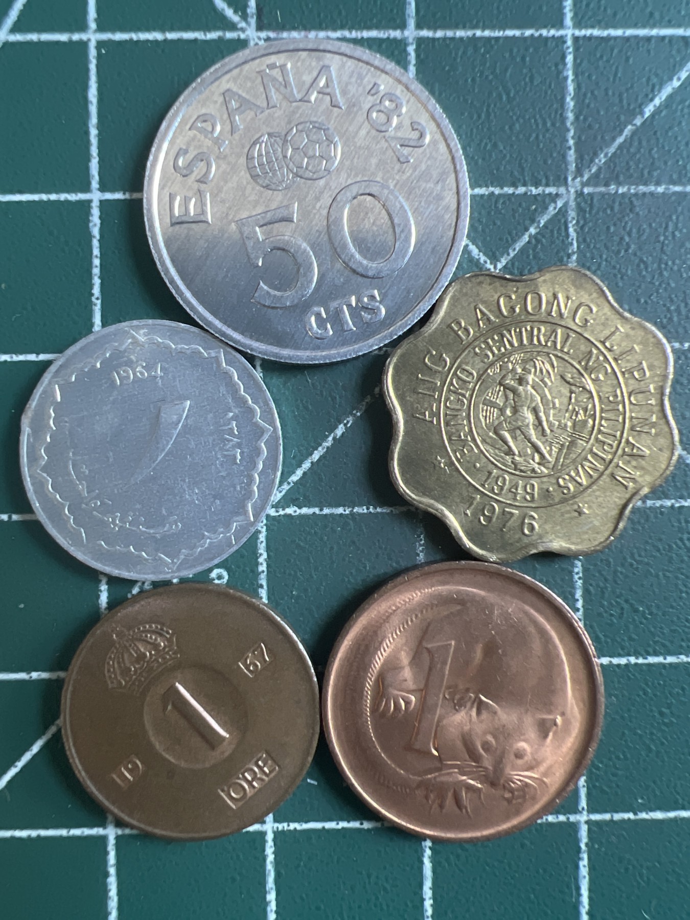 第443期 硬币专场 （无押金，捡漏，全场20包邮，偏远地区除外，接收代拍业务） 硬币五枚