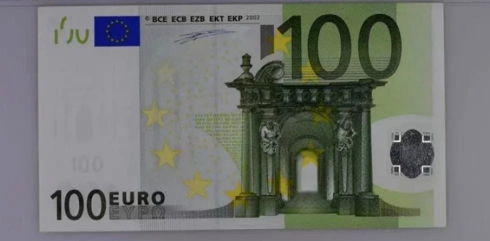 欧盟纸币Euro 一签 100欧元 稀少U冠法国版 全新UNC