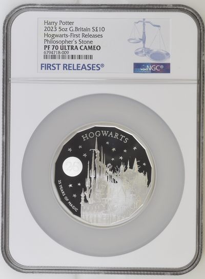 梧彩钱庄捡漏拍第13期 - 2023 5oz 英国哈利波特银币Harry Potter