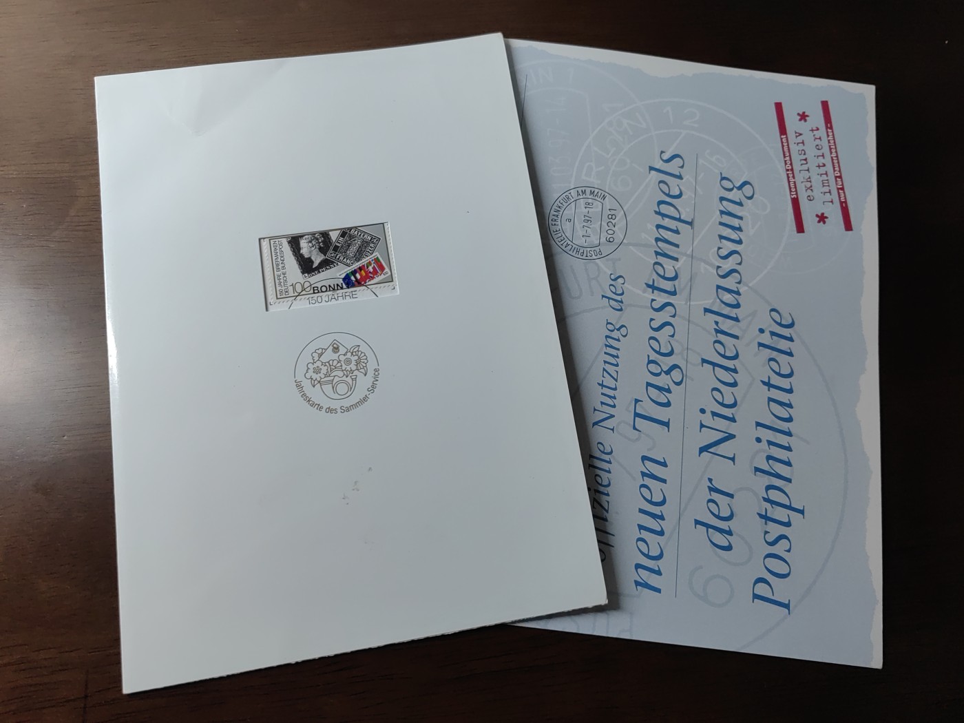 外国邮和小本票精品专场（秒杀和拍卖）第①⑥场 德国 现代艺术展绘画设计&黑便士邮票150周年（邮折2件）