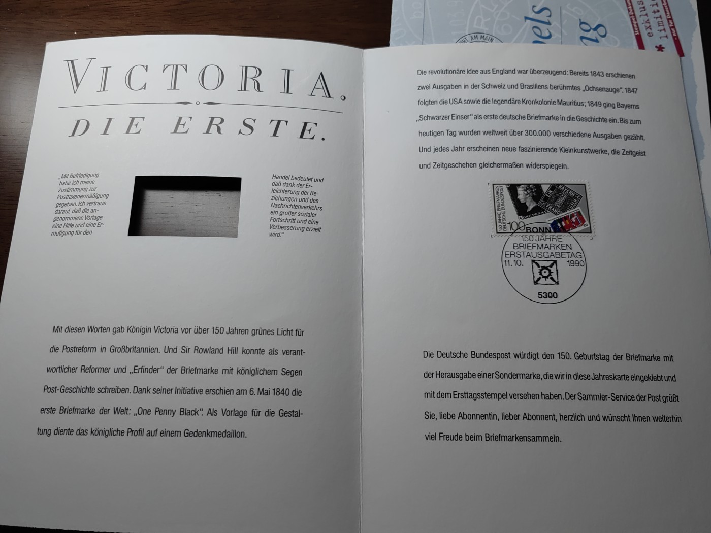 外国邮和小本票精品专场（秒杀和拍卖）第①⑥场 德国 现代艺术展绘画设计&黑便士邮票150周年（邮折2件）