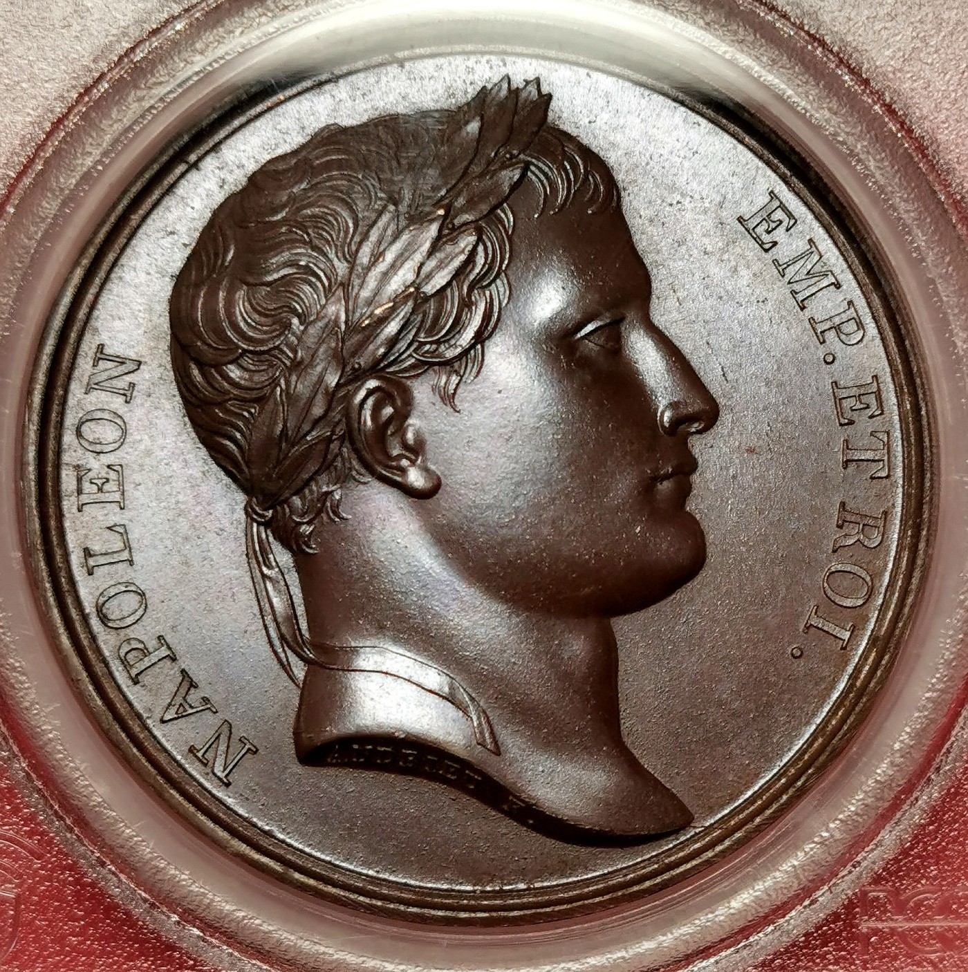 凡希社世界钱币微拍第二百五十一期 荐！1805法国拿破仑攻陷维也纳与普雷斯堡纪念铜章PCGS-SP66铜色优美顶级品！