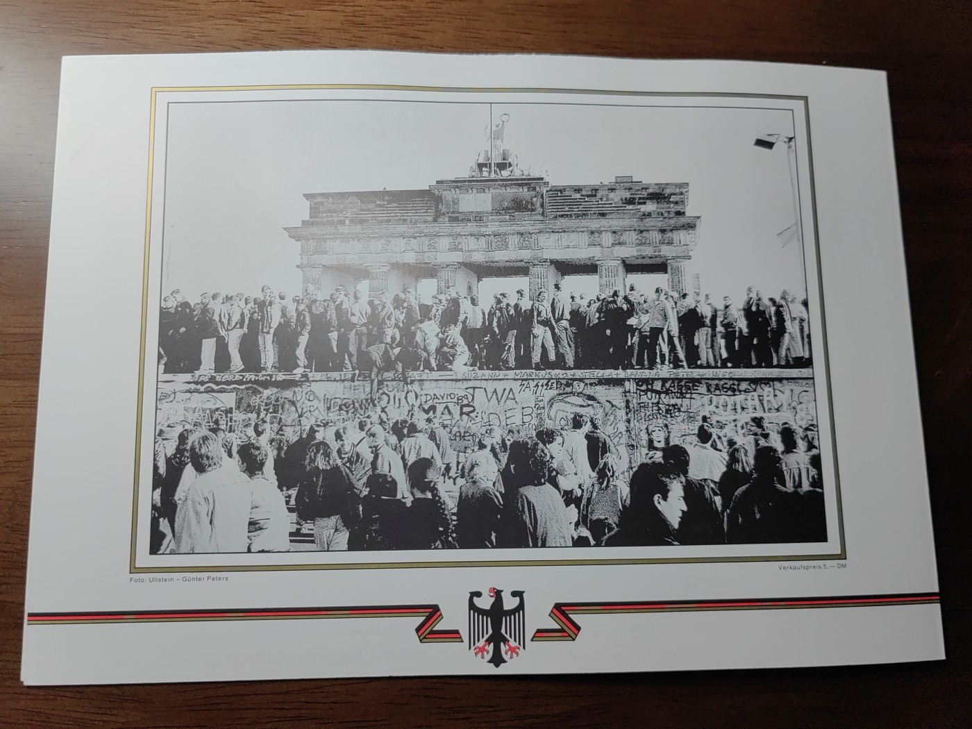 外国邮和小本票精品专场（秒杀和拍卖）第①⑥场 联邦德国 1990年 国境开放·拆出柏林墙 2全（邮折）