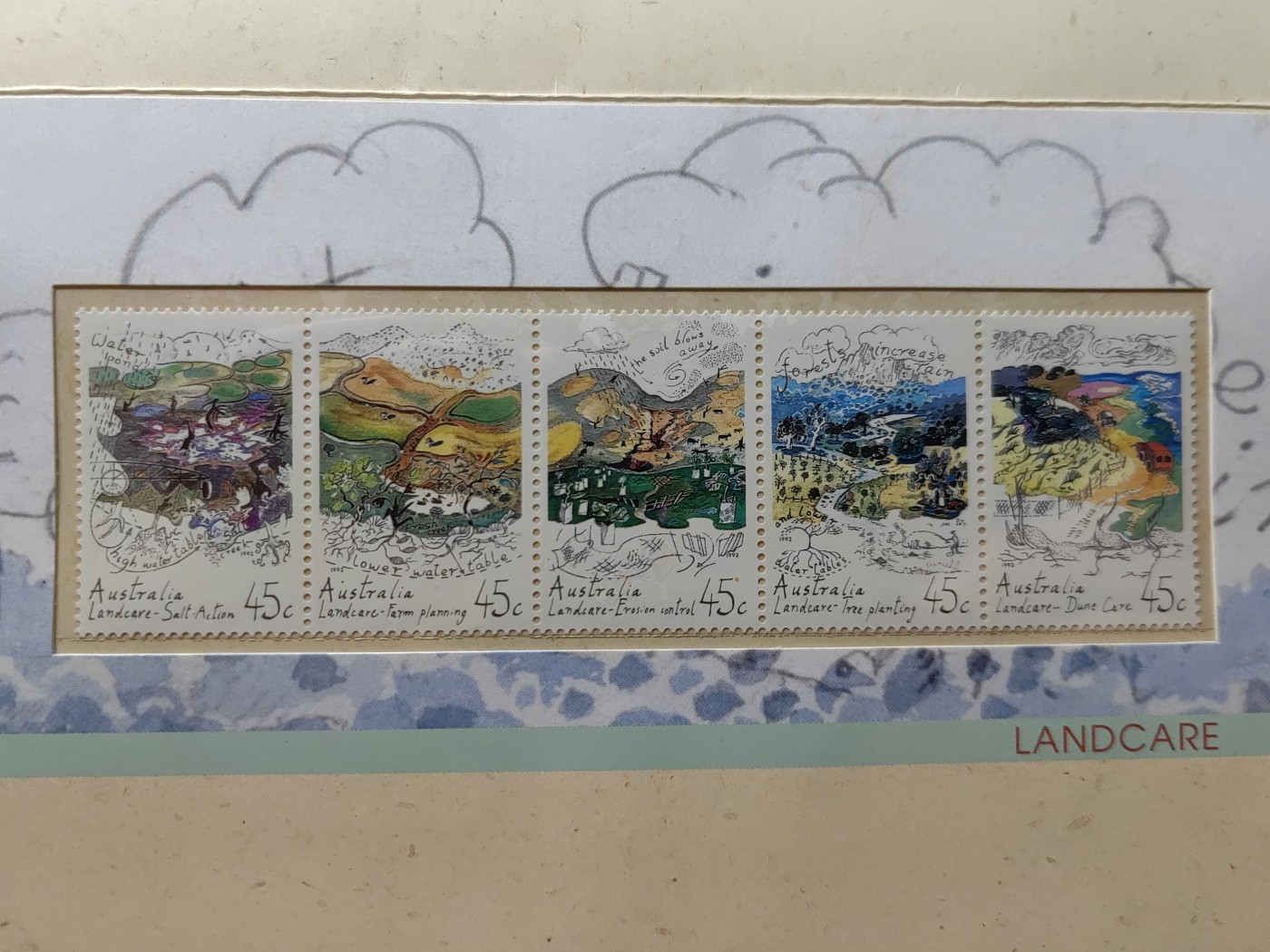 外国邮和小本票精品专场（秒杀和拍卖）第①⑥场 澳大利亚1992 土地保护一套 （全新邮票无邮戳，小本票非邮折）