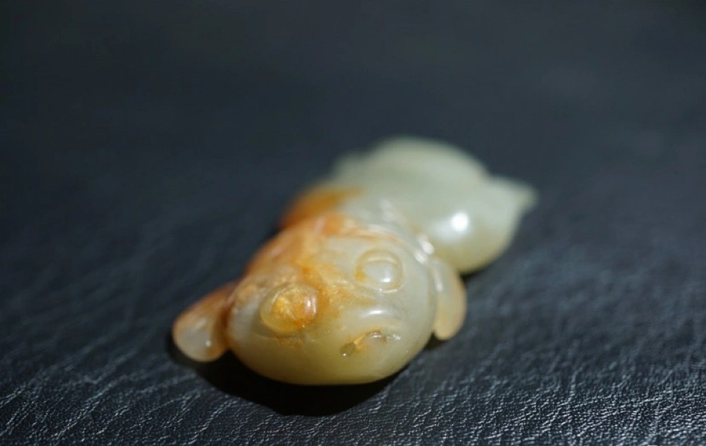 特色精品｜拍卖专场 明清工老和田玉金鱼把件｜尺寸详见图8⃣️