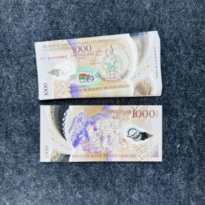 瓦努阿图2020年1000瓦图塑料钞，纪念钞 - 瓦努阿图2020年1000瓦图塑料钞，纪念钞