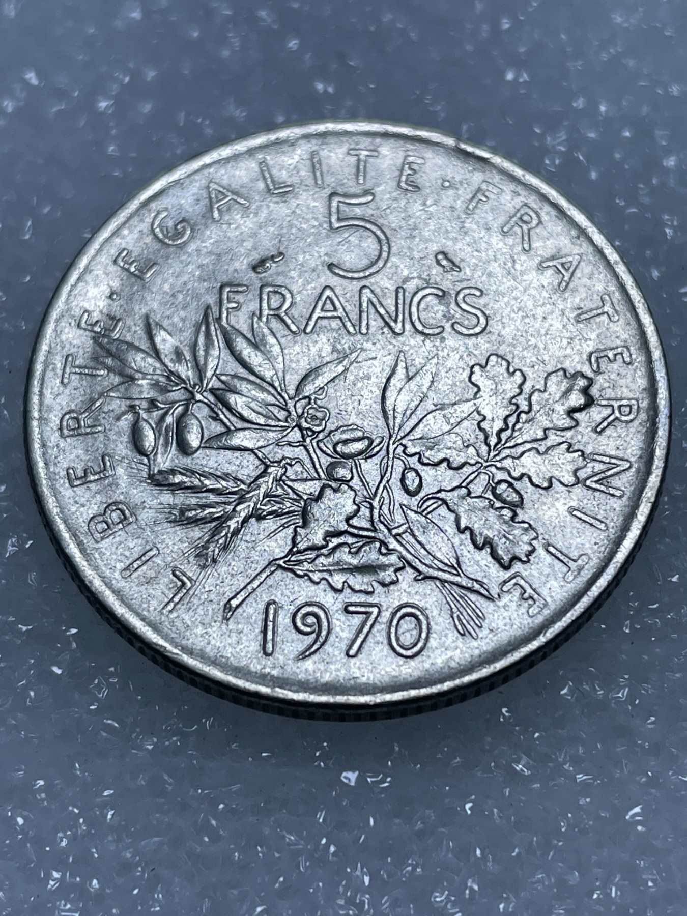 神仙姐姐散币专场第三期（无佣金，预留一期） 1970年法国播种女神5法郎