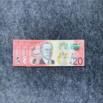澳大利亚2019年20元塑料钞，EA尾冠 - 澳大利亚2019年20元塑料钞，EA尾冠