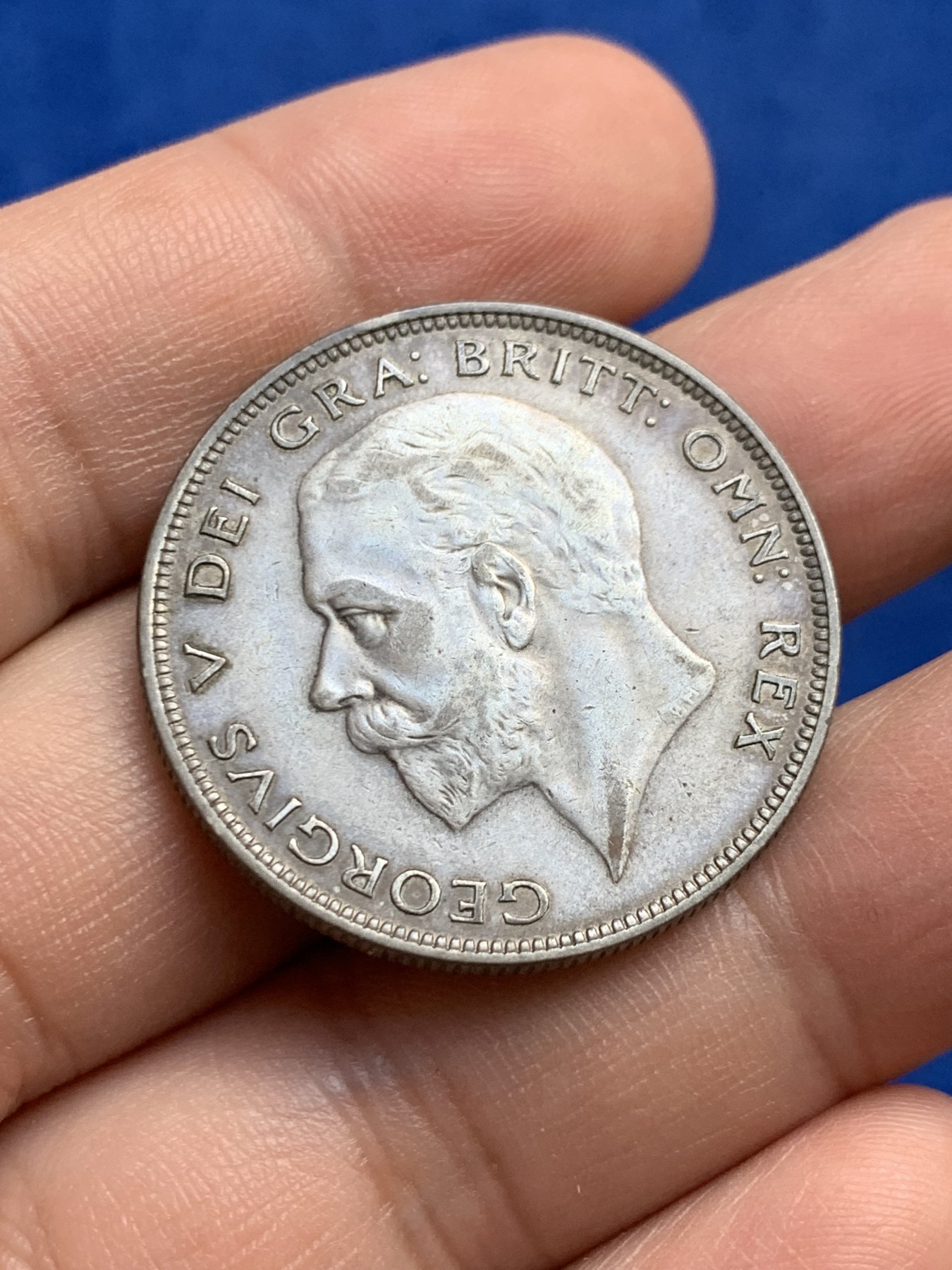 《竞宝斋》第208场-周日，周一 2场 (全场包邮) 英国1934年乔治五世半克朗银币