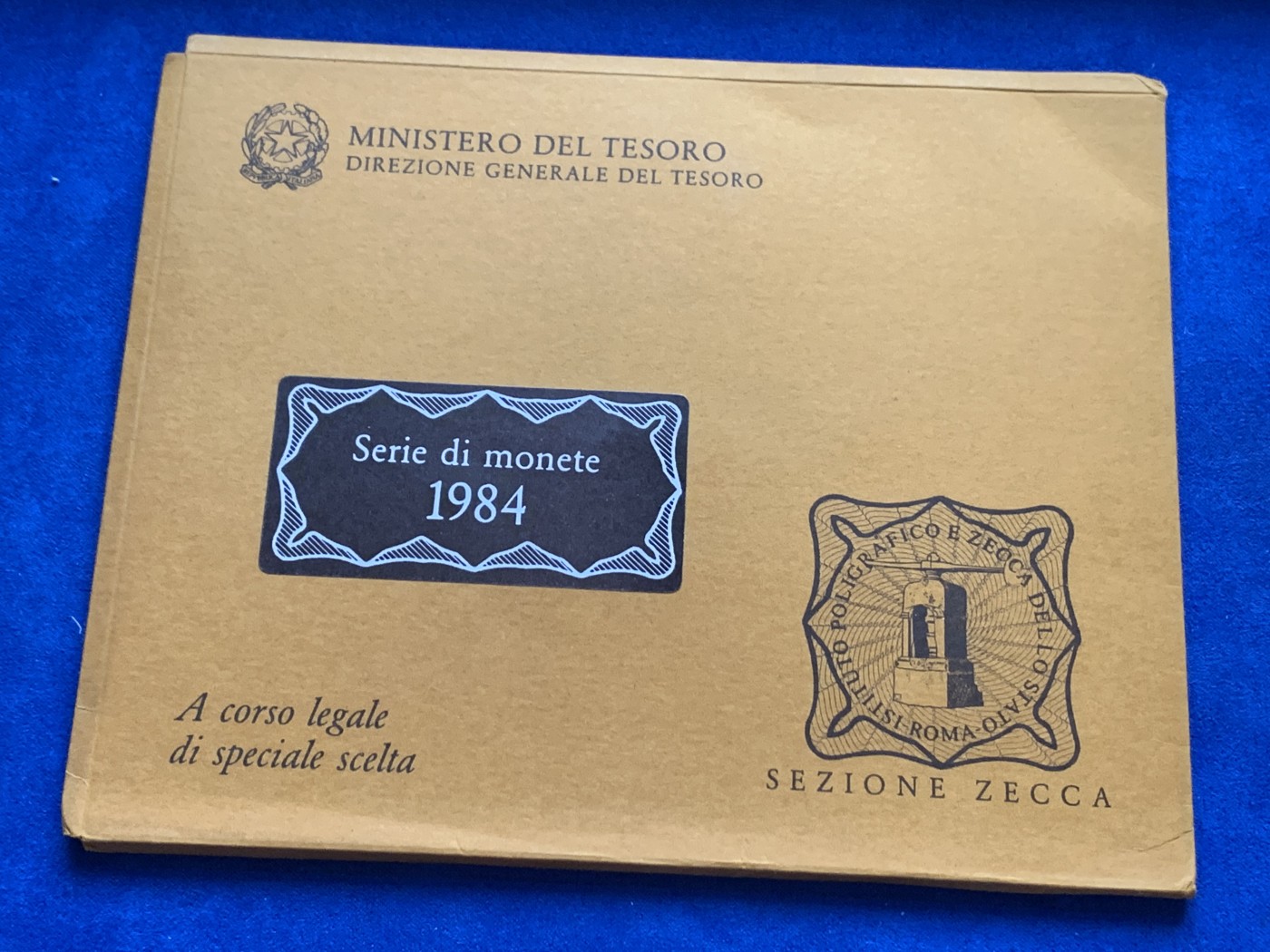 《竞宝斋》第208场-周日，周一 2场 (全场包邮) 意大利1984年套币，发行量少，不常见年份