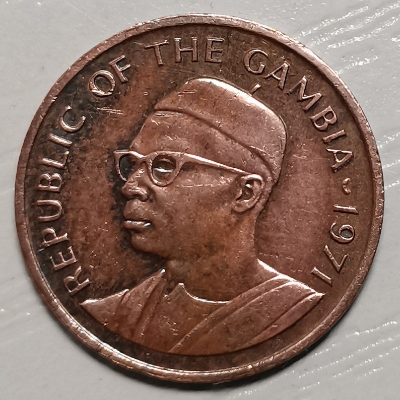 冈比亚 1971年 1布图 硬币