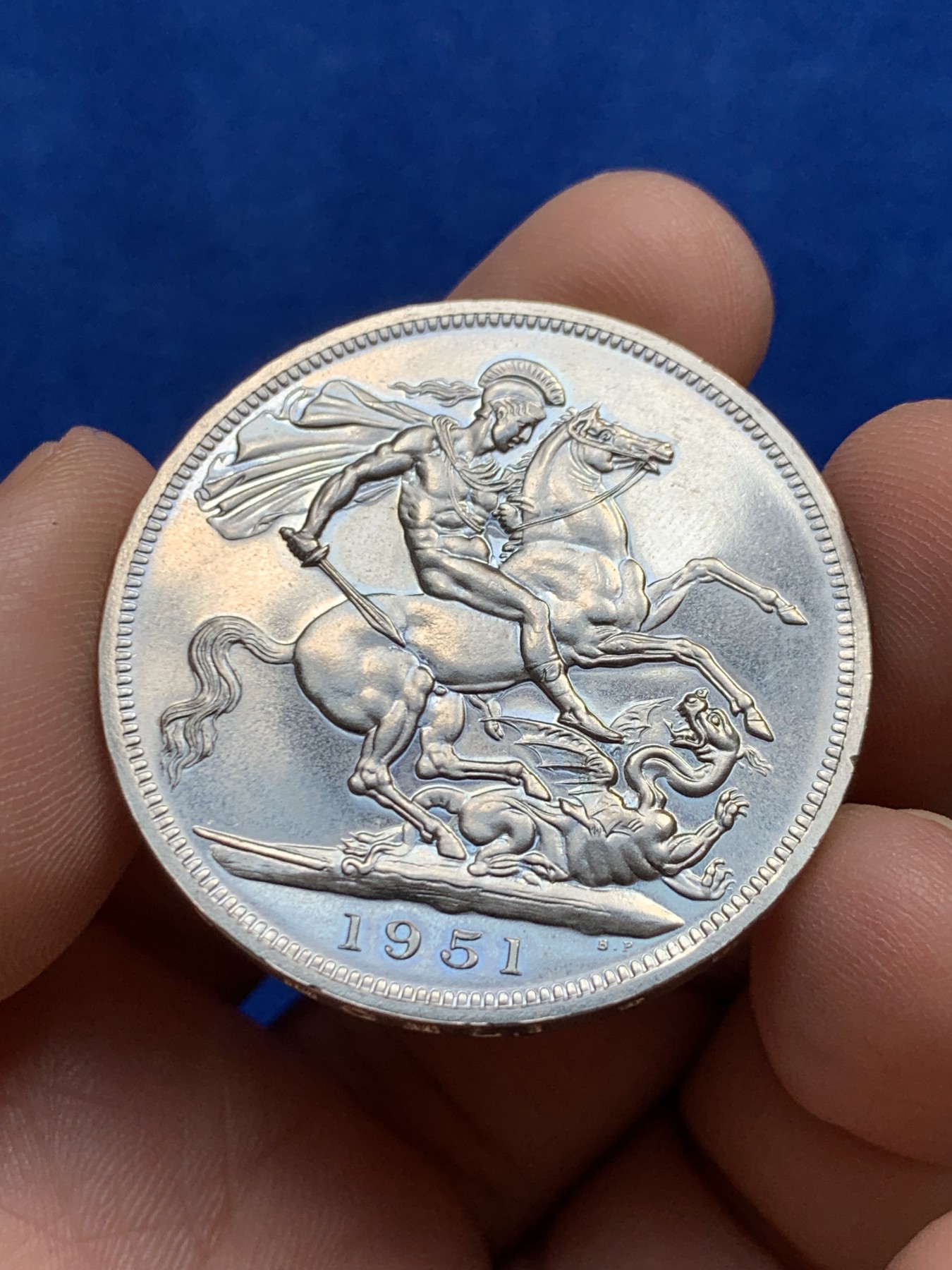 《竞宝斋》第208场-周日，周一 2场 (全场包邮) 英国 最后的 镍马剑 1951 带红盒 细节见图