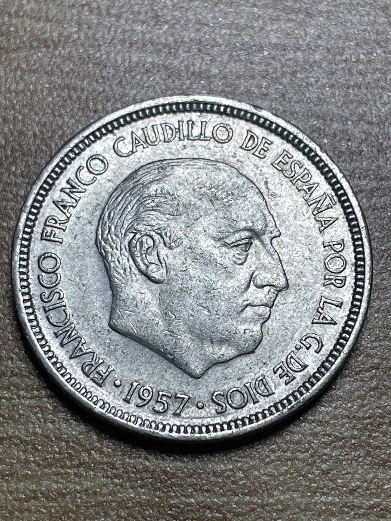 神仙姐姐散币专场第三期（无佣金，预留一期） 1957年西班牙5比塞塔