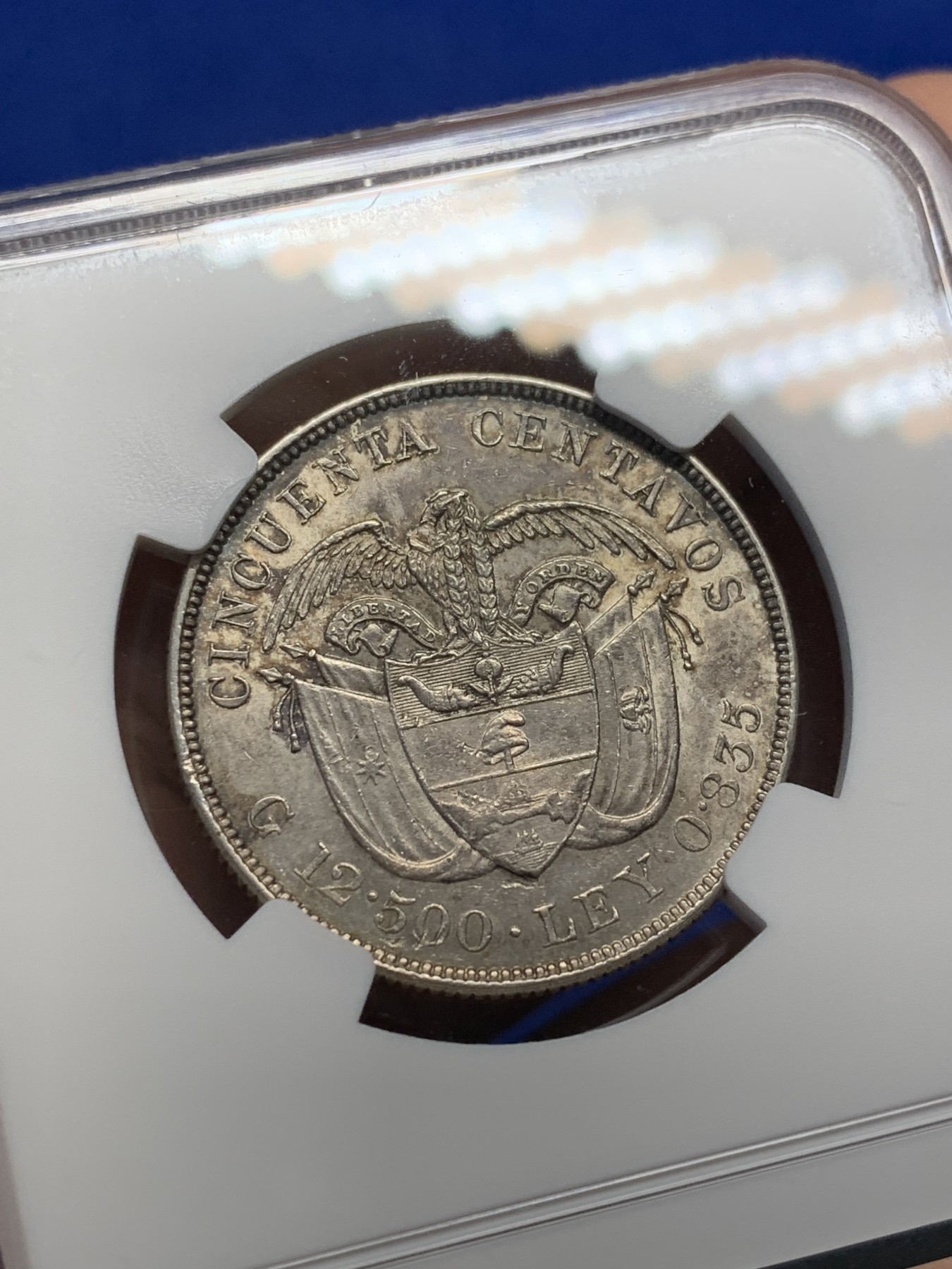 《竞宝斋》第208场-周日，周一 2场 (全场包邮) NGC AUD 1892年哥伦比亚50分银币