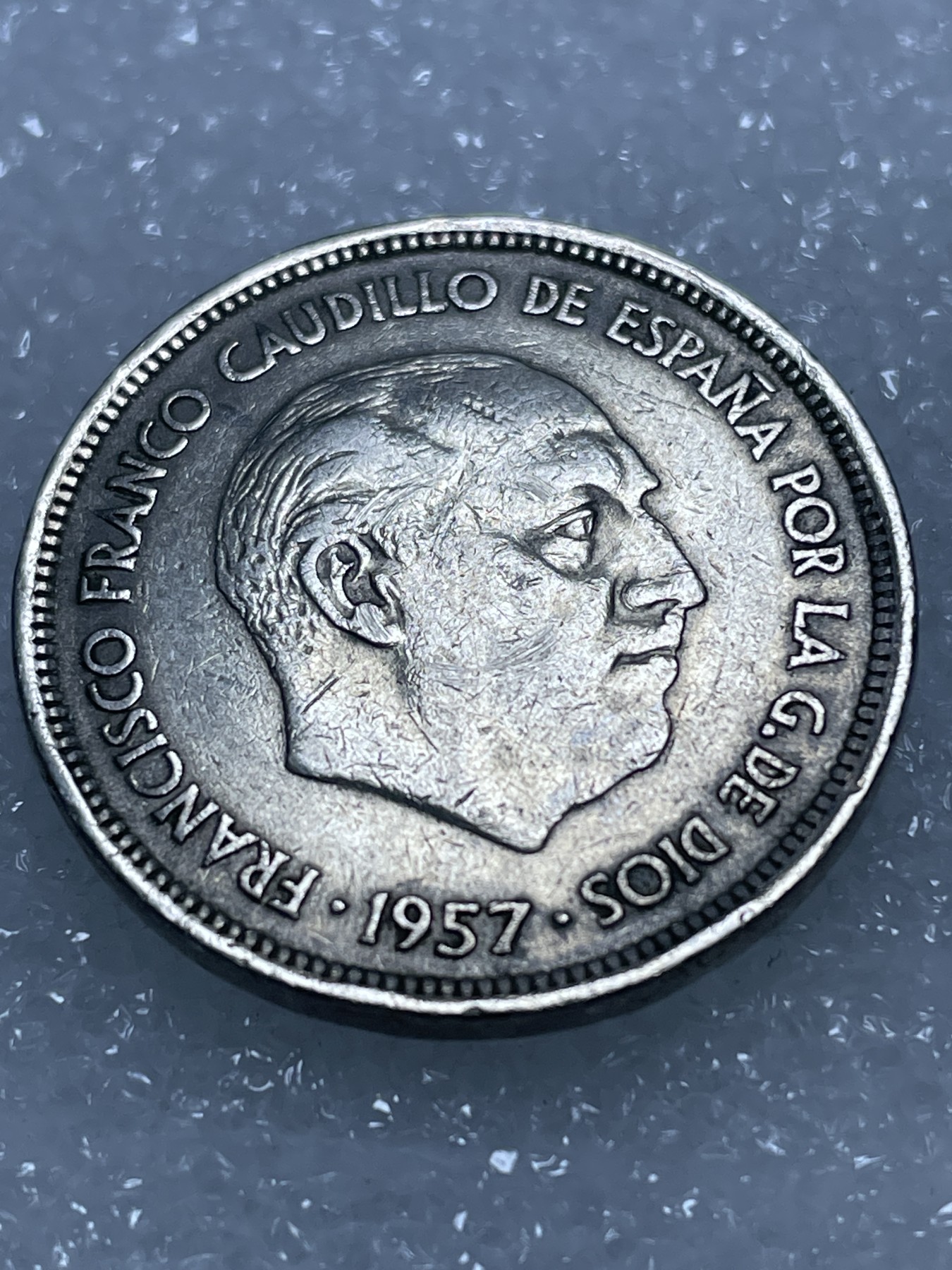 神仙姐姐散币专场第三期（无佣金，预留一期） 1957年西班牙25比塞塔