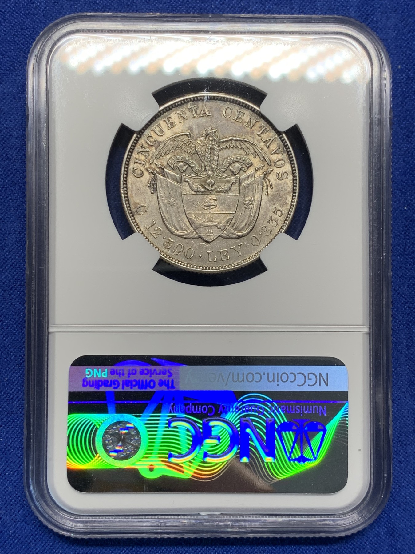 《竞宝斋》第208场-周日，周一 2场 (全场包邮) NGC AUD 1892年哥伦比亚50分银币