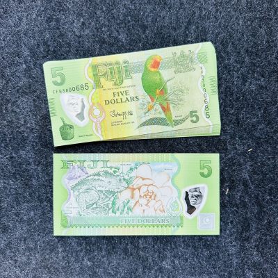 斐济2023年5元塑料钞，无47 - 斐济2023年5元塑料钞，无47