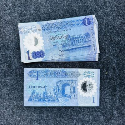 利比亚2019年1第纳尔塑料钞，纪念钞 - 利比亚2019年1第纳尔塑料钞，纪念钞