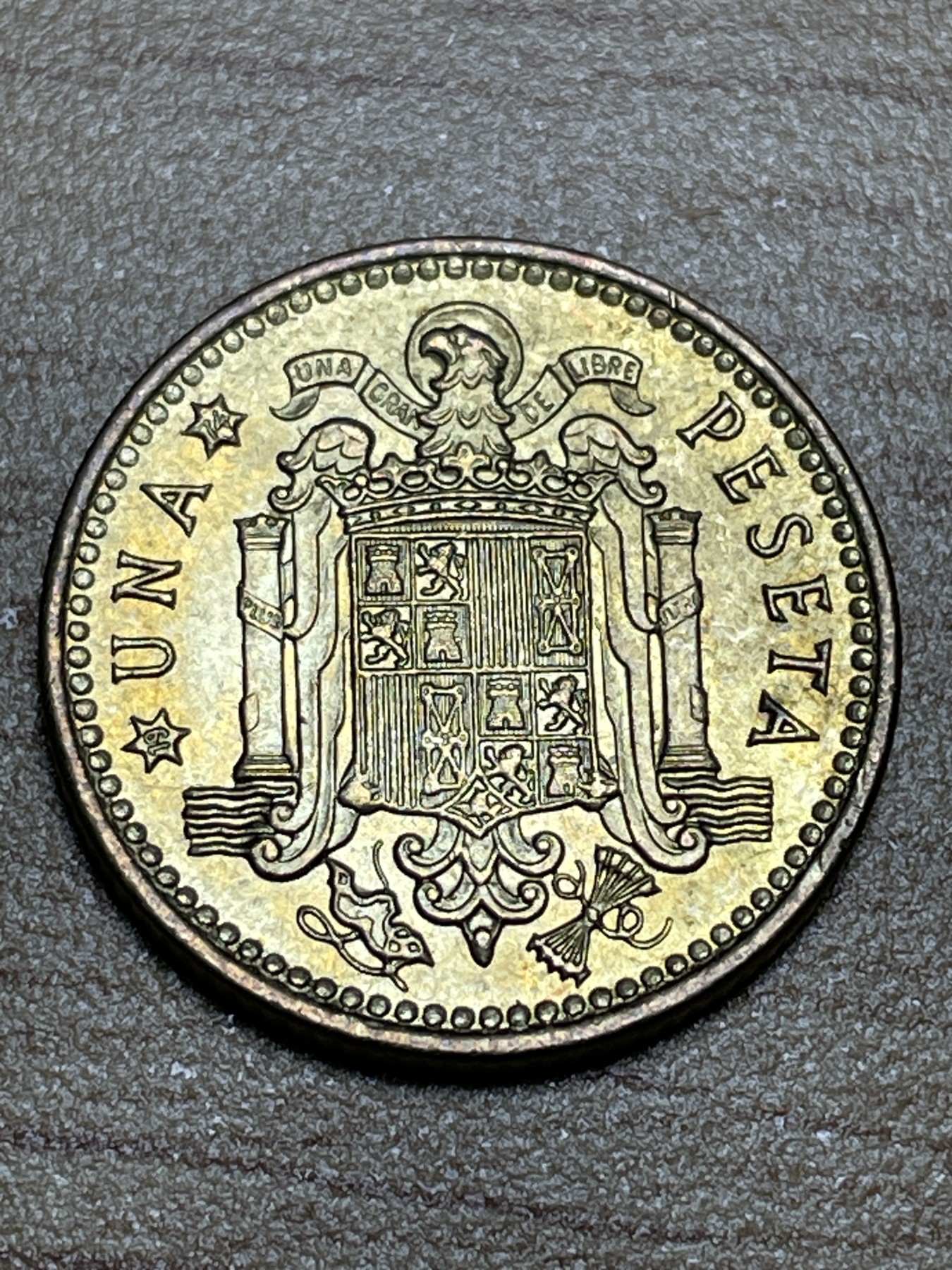 神仙姐姐散币专场第三期（无佣金，预留一期） 好品1966年西班牙老版黄铜币