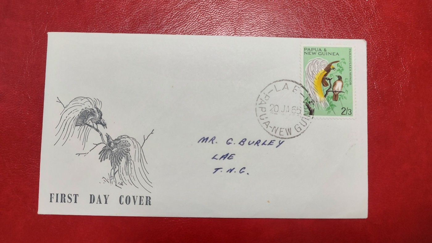 一月邮币社第六期拍卖国际邮票专场 1965年巴布亚新几内亚鸟类实寄封