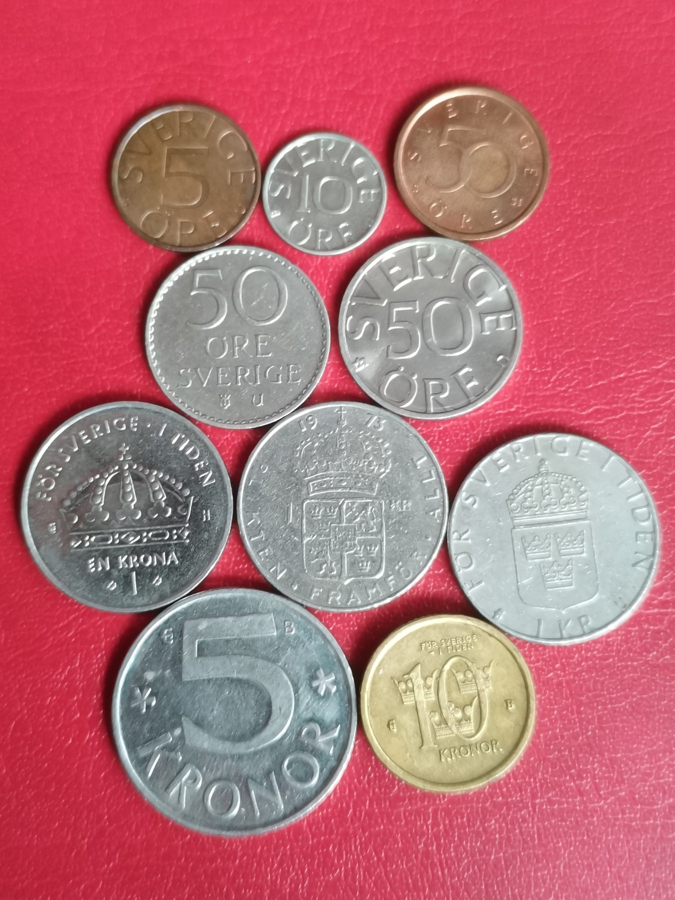 瑞典 流通套币 10枚