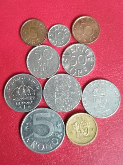 瑞典 流通套币 10枚 - 瑞典 流通套币 10枚