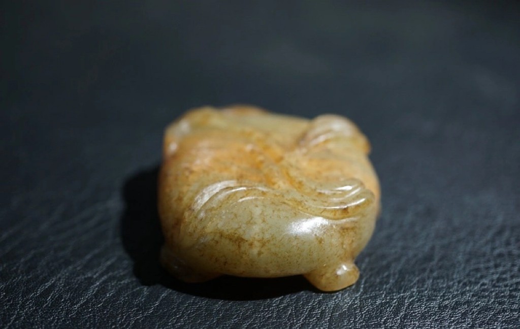 特色精选｜拍卖专场 明清工老和田玉莲花水盂摆件｜尺寸详见图九