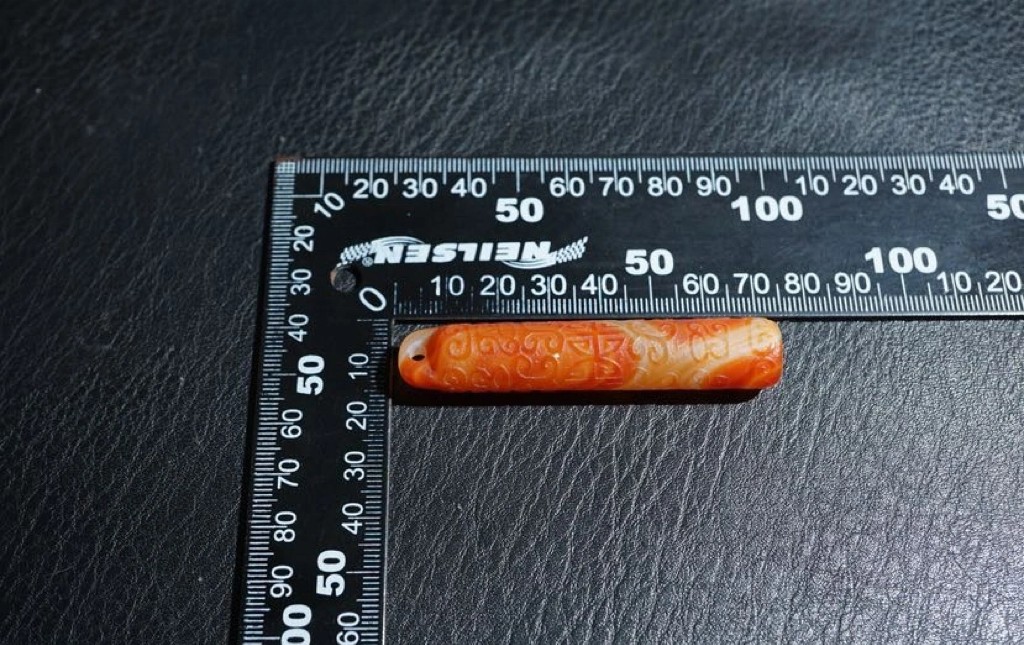 特色精选｜拍卖专场 老玛瑙满工团寿翎管挂件｜尺寸详见图九