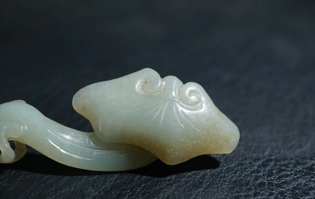 特色精选｜拍卖专场 明清工老和田玉立体工灵芝把件｜尺寸详见图八