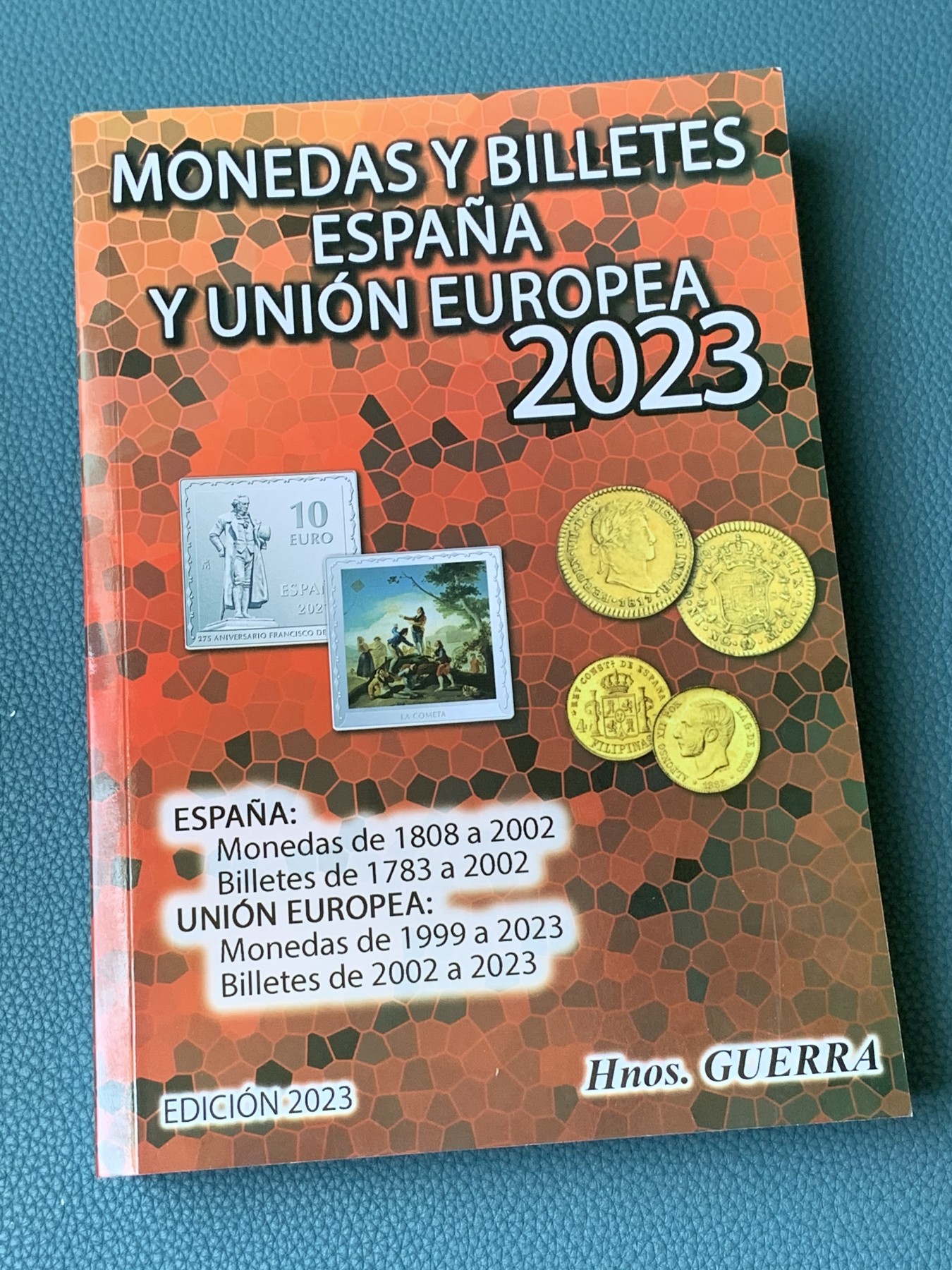 《竞宝斋》第209场-周日，周一 2场 (全场包邮) 西班牙 2023年 钱币目录 包含属地，本土，现代币，纸币。527页的厚度。值得拥有