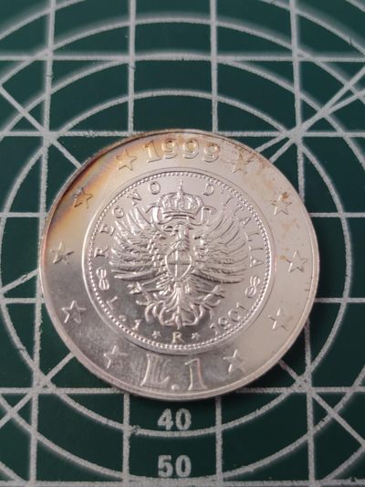 燕姐换藏第63拍 意大利1999年一里拉币中币银币