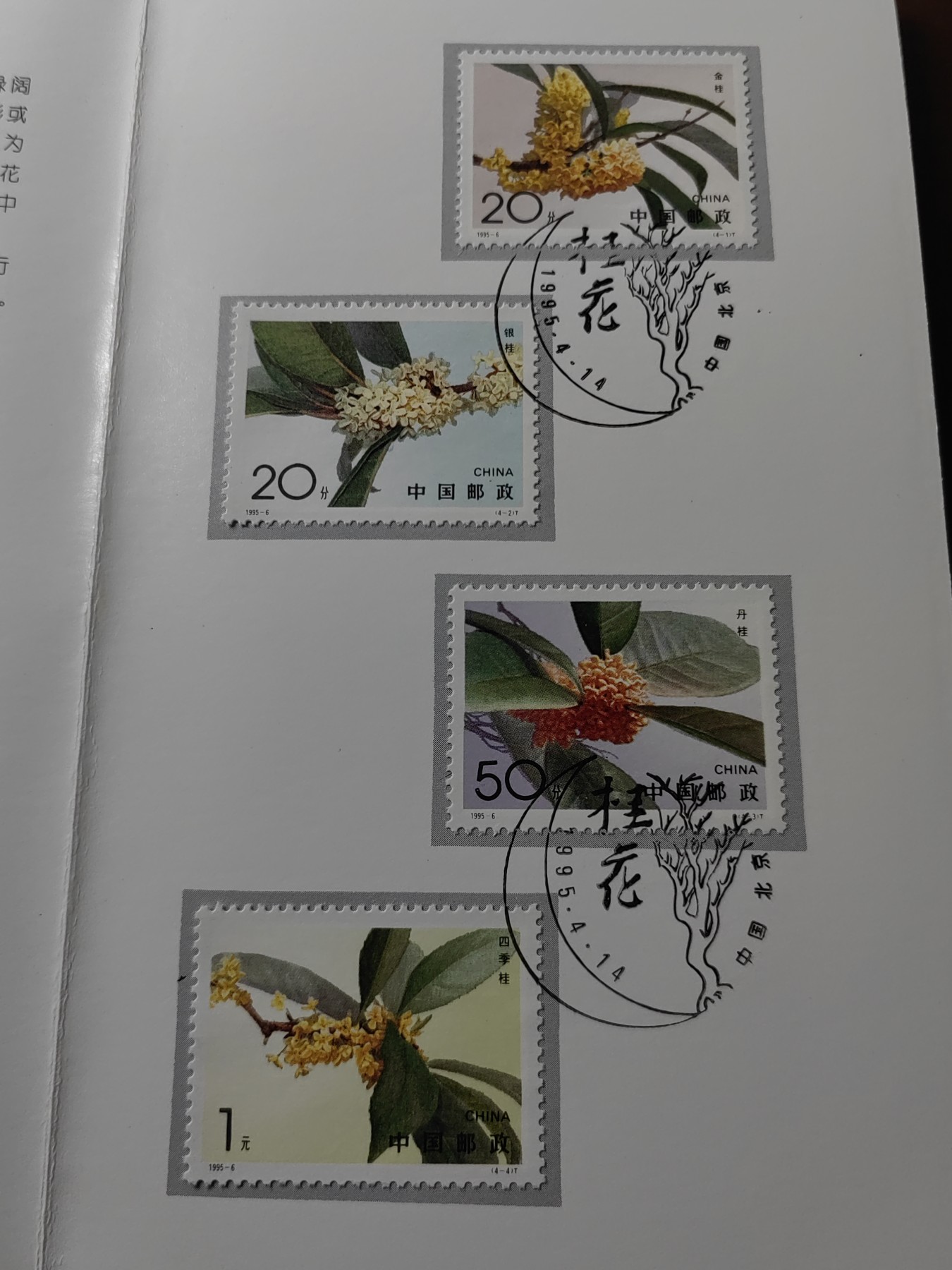 中国：纪念邮折专场（秒杀）第①⑦场 B-S.F. 1995-6 桂花 