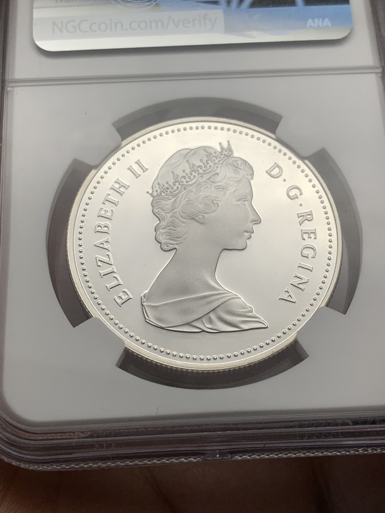 《竞宝斋》第209场-周日，周一 2场 (全场包邮) NGC PF69UC 加拿大1982年百年纪念1元银币