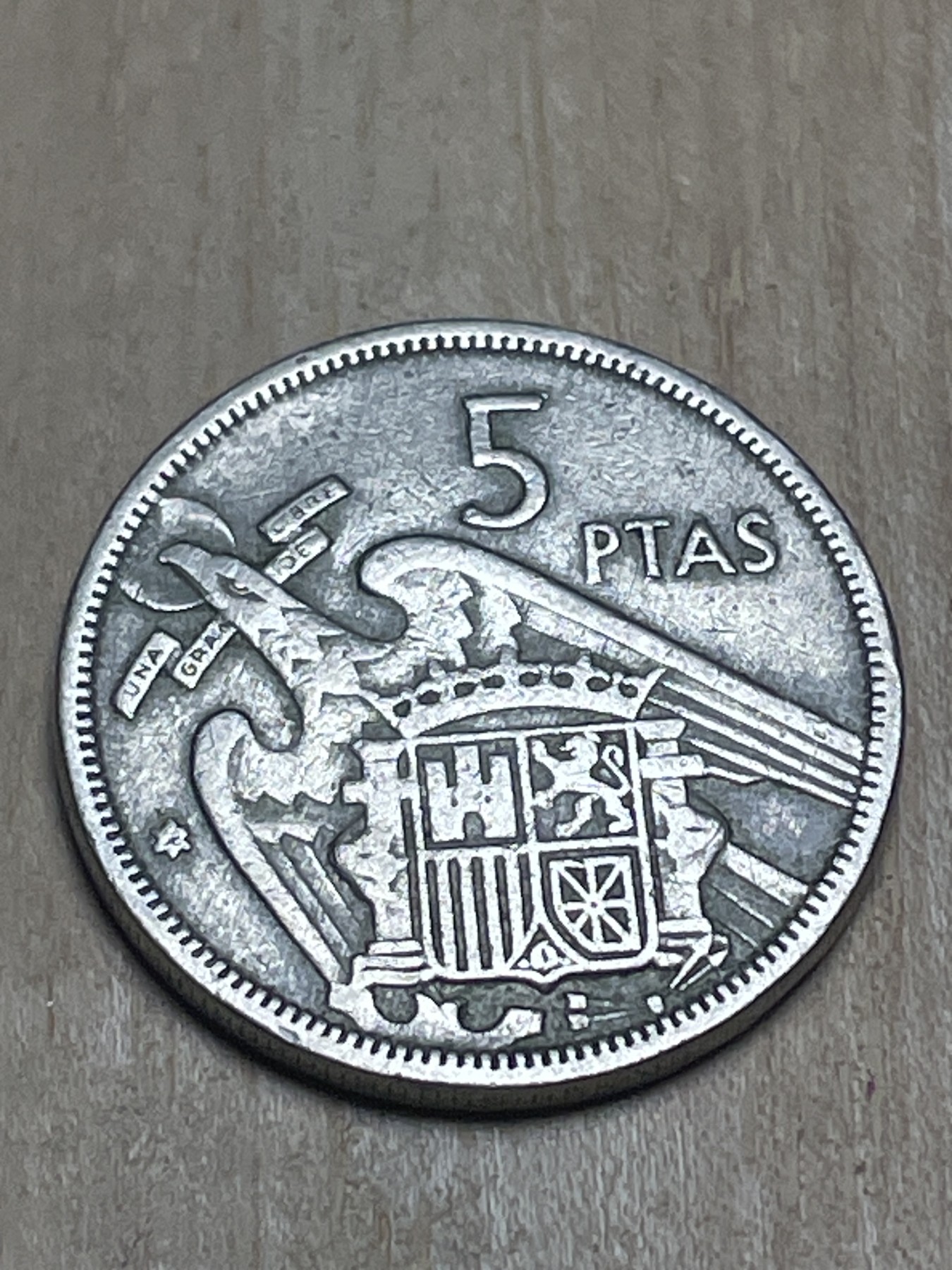 神仙姐姐散币专场第四期（无佣金，预留一期） 1957年西班牙5比塞塔