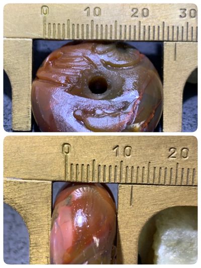 精美亚光冻料战国红玛瑙手工雕刻一心向佛，吉祥如意平安扣一个 精美亚光冻料战国红玛瑙手工雕刻一心向佛，吉祥如意平安扣一个