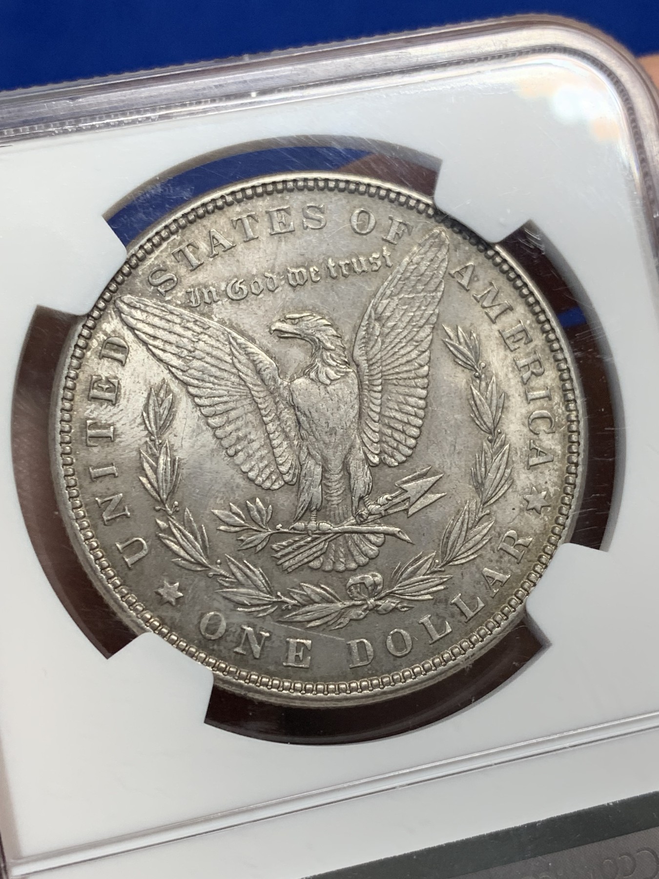 《竞宝斋》第209场-周日，周一 2场 (全场包邮) NGC MS63 美国1882年摩根银币，味道很舒服，很少见这种味道的摩根。