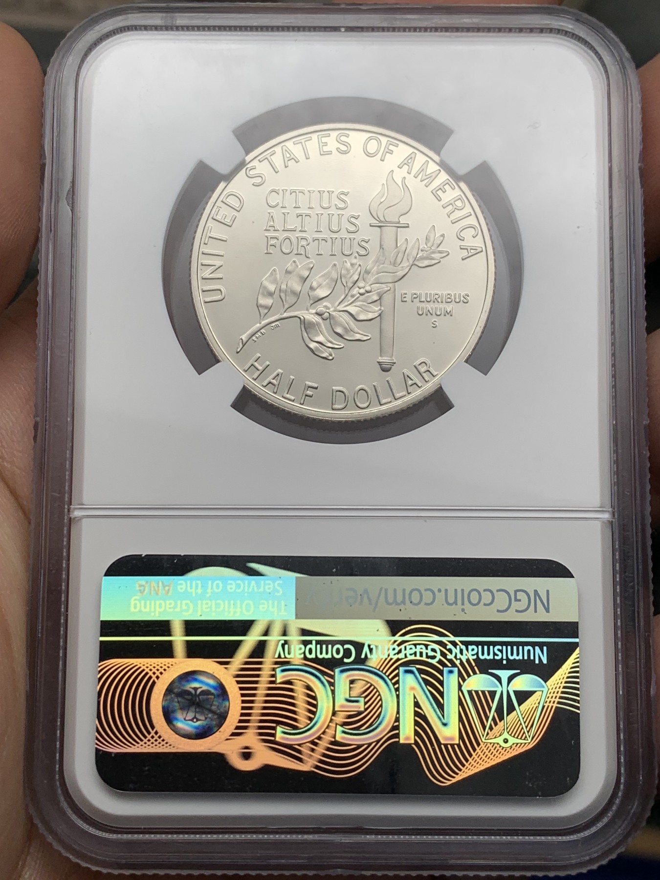 《竞宝斋》第209场-周日，周一 2场 (全场包邮) NGC PF69UC 美国1992年奥运半美元