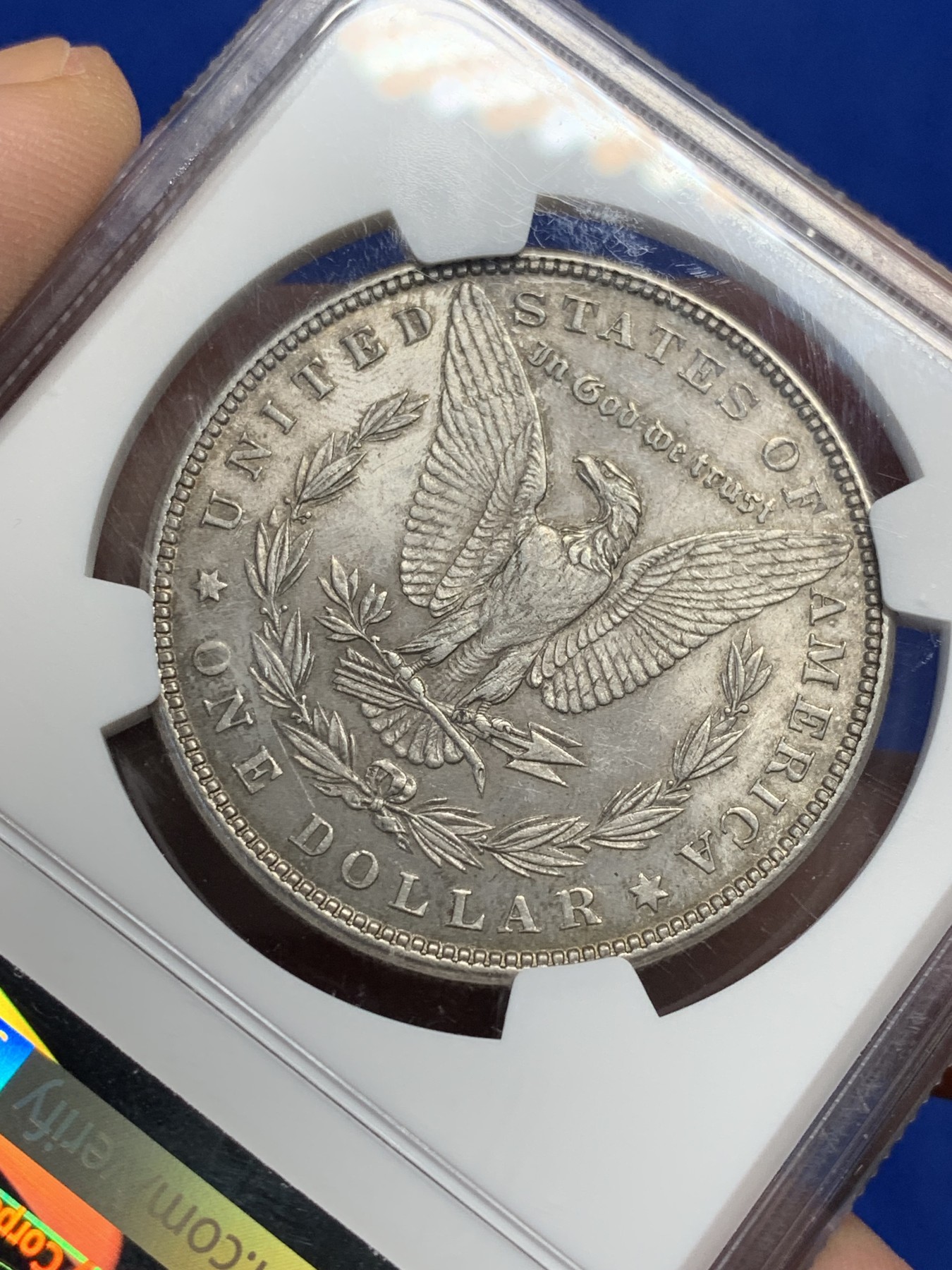 《竞宝斋》第209场-周日，周一 2场 (全场包邮) NGC MS63 美国1882年摩根银币，味道很舒服，很少见这种味道的摩根。