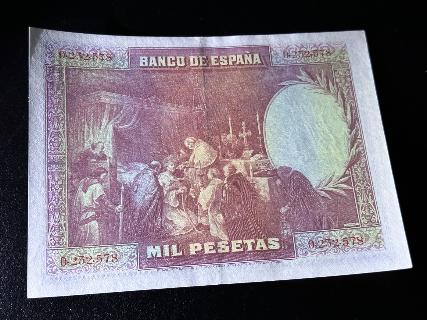 《外钞收藏家》第三百三十期 1928年西班牙1000比塞塔 AU品相