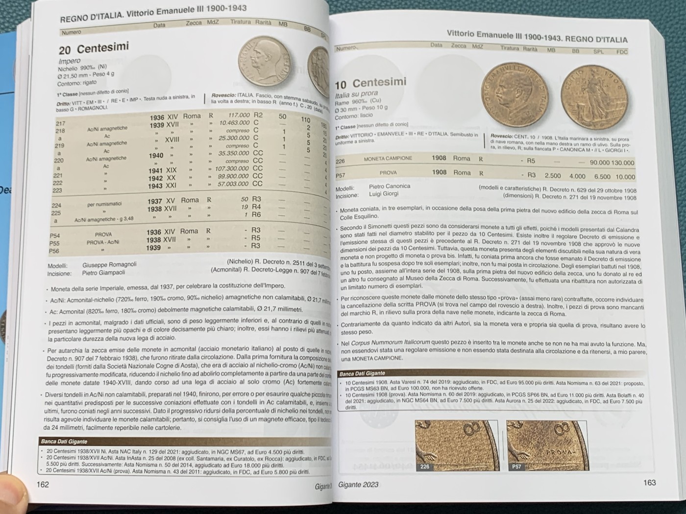 《竞宝斋》第209场-周日，周一 2场 (全场包邮) 意大利GIGANTE目录2023年新版本，意系钱币玩家必备之宝典，内容非常丰富参考价值极高