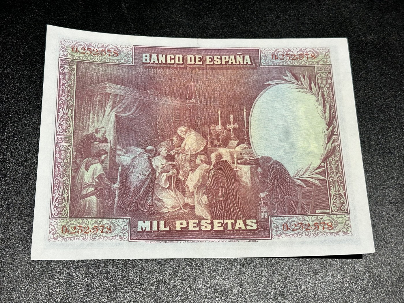 《外钞收藏家》第三百三十期 1928年西班牙1000比塞塔 AU品相