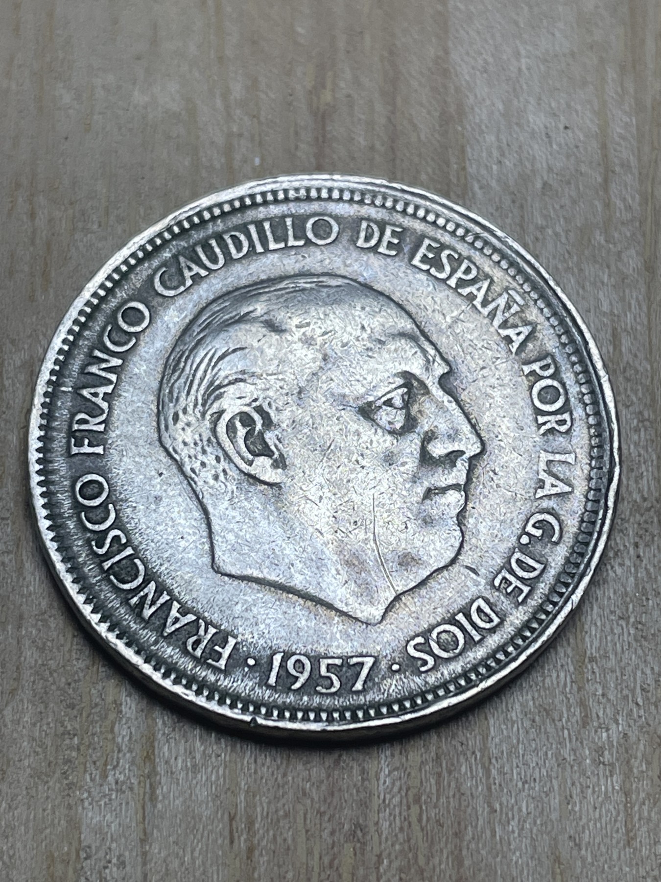 神仙姐姐散币专场第四期（无佣金，预留一期） 1957年西班牙25比塞塔