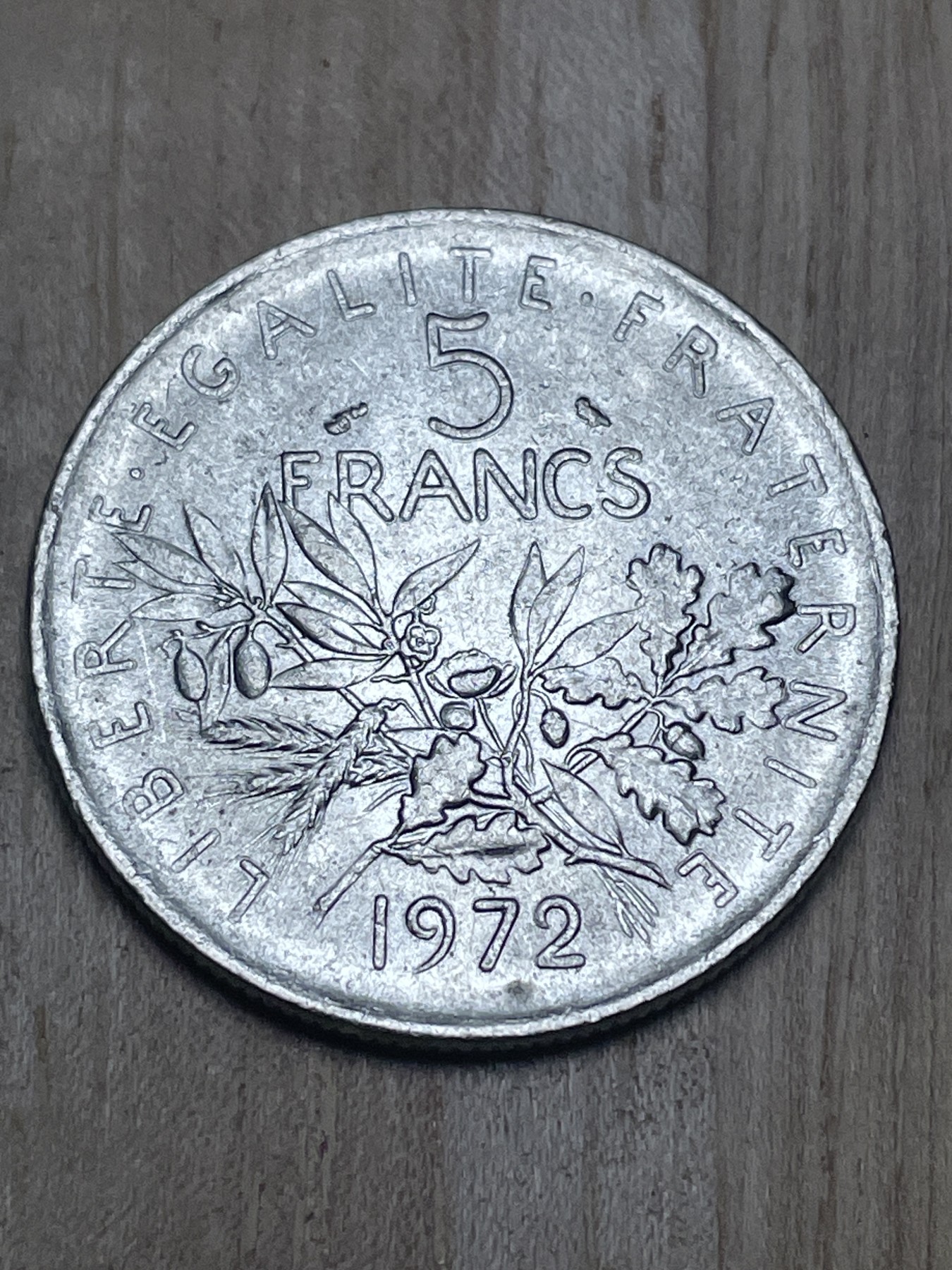 神仙姐姐散币专场第四期（无佣金，预留一期） 1972年法国播种女神5法郎