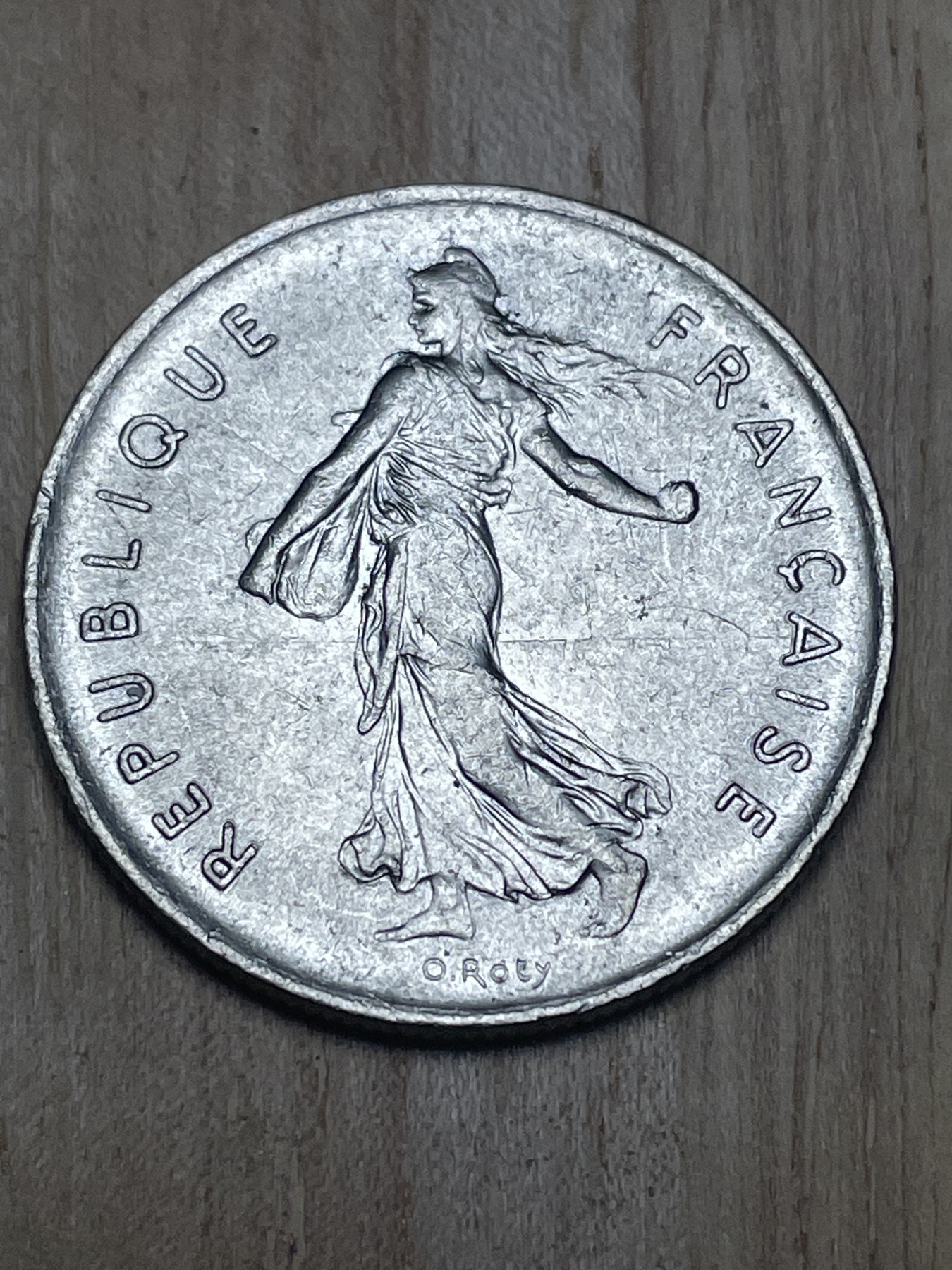 神仙姐姐散币专场第四期（无佣金，预留一期） 1972年法国播种女神5法郎